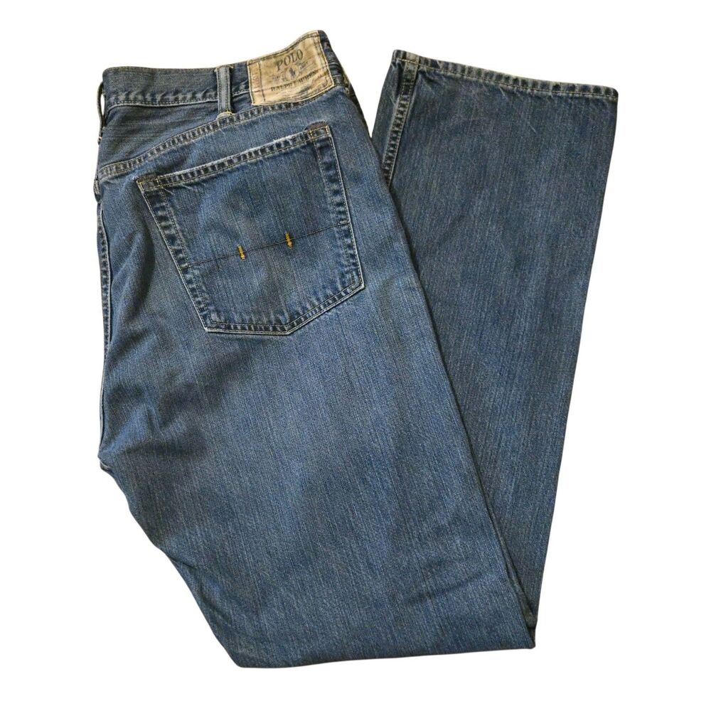 VTG Polo Ralph Lauren Jeans 38/34 Cotton Preppy Straight Work School
